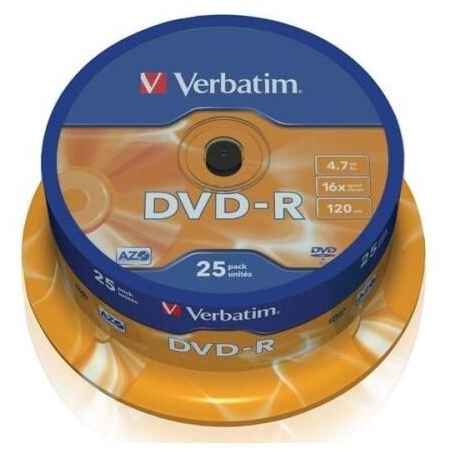 DVD-R 16X VERBATIM TARRINA 25UDS.